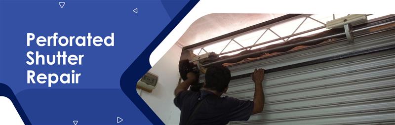 Perforated shutter reapir